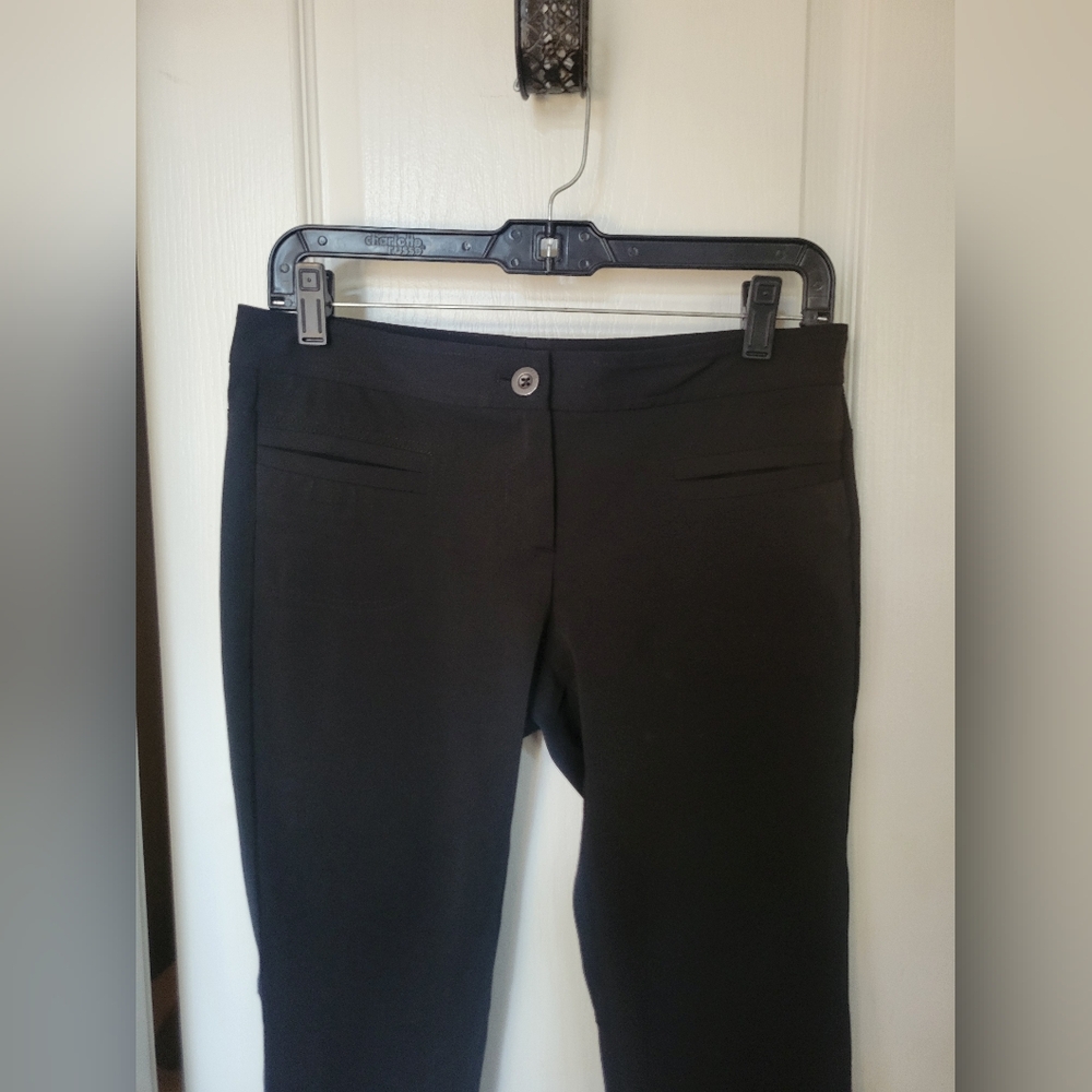 Theory Black Wool Blend Capri Cropped Dress Pants Trousers Women's Size 4 - Picture 4 of 10